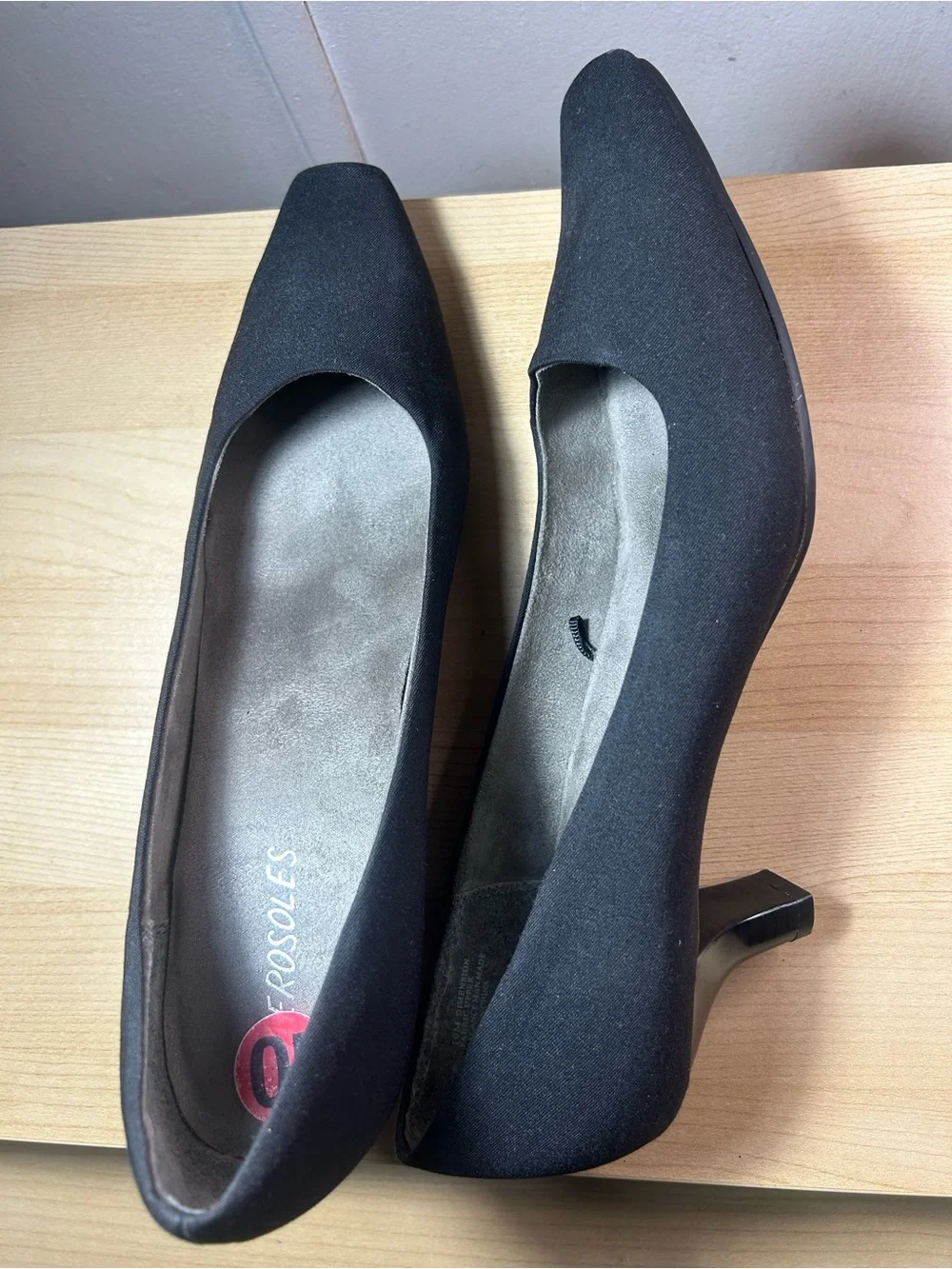 Classic Black Women's Square-Toe Pumps